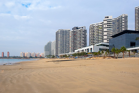 广东惠州海景房沙滩背景图片