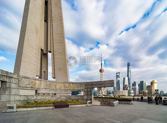 上海旅游地标上海市人民英雄纪念塔图片