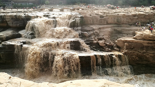 大西北揽胜黄河壶口瀑布背景