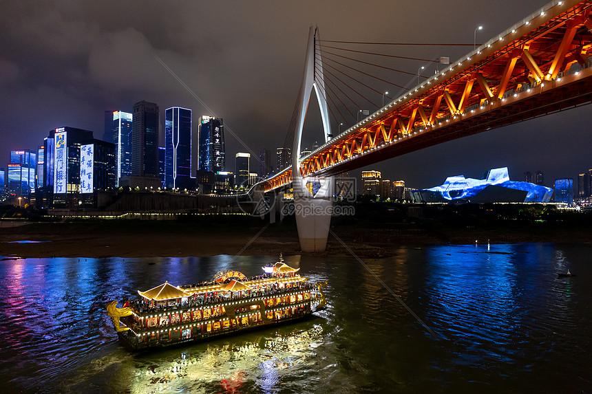 重庆嘉陵江夜景