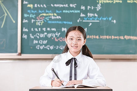 黑板前小学生小学生课堂学习背景