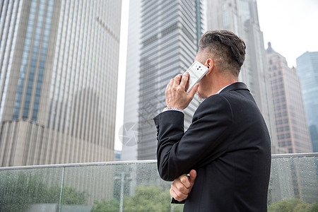 商务电话商务男士打电话背景