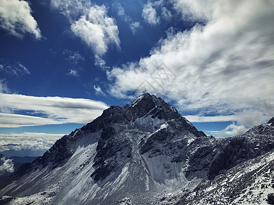 玉龙雪山冰川图片