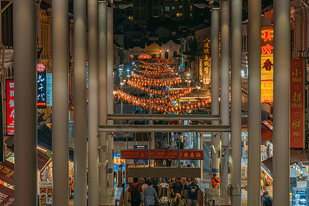 新加坡牛车水夜市图片