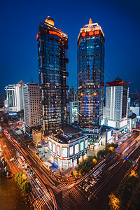 上海新梅联合广场夜景图片