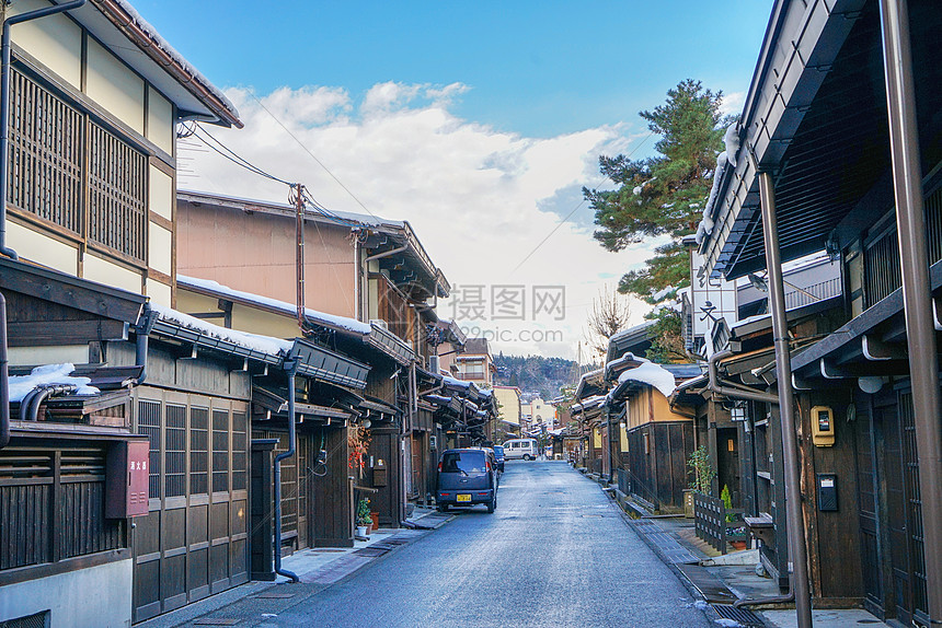 日式传统民居木屋图片