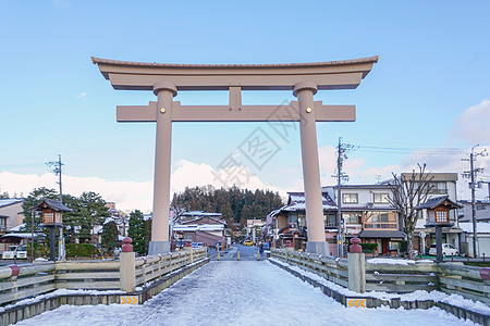 日本神社鸟居背景