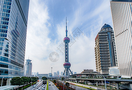 上海陆家嘴金融中心繁华高清图片素材