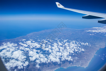 阿联酋航空空中鸟瞰爱情海雅典图片