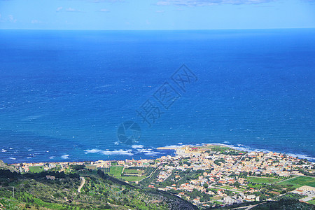 欧洲海西西里岛特拉帕尼全景背景