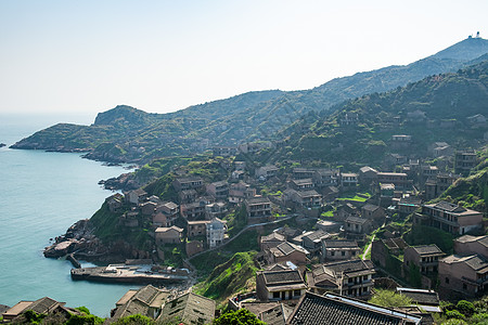 村落枸杞岛无人村背景