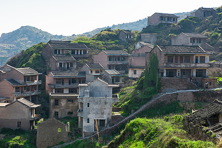 枸杞岛无人村背景图片