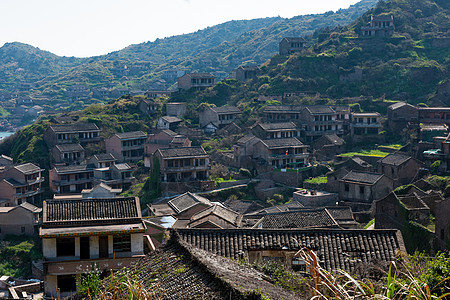 枸杞岛无人村背景图片