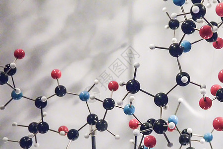 胰岛素分子结构模型 背景图片