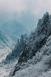 雪后黄山图片