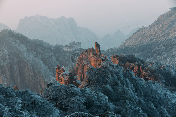 雪后黄山图片