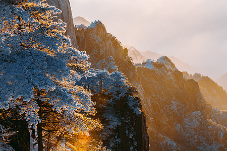 雪后黄山图片