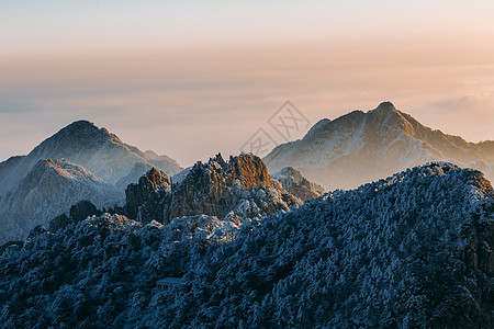 雪后黄山图片