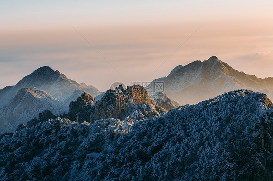 雪后黄山图片