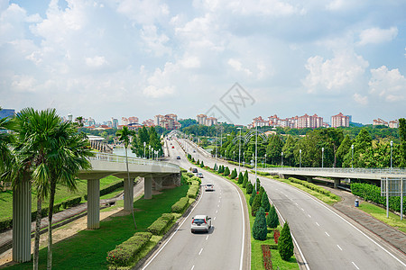 马来西亚城市公路背景图片
