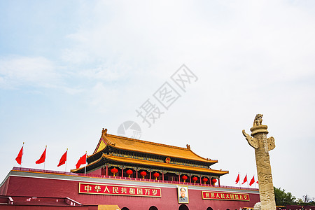 国庆旅游北京天安门背景