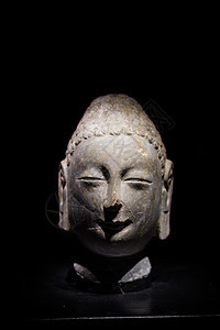济南博物馆汉代佛像背景图片