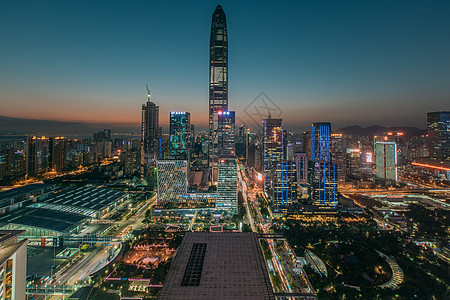 智慧城市深圳夜景背景