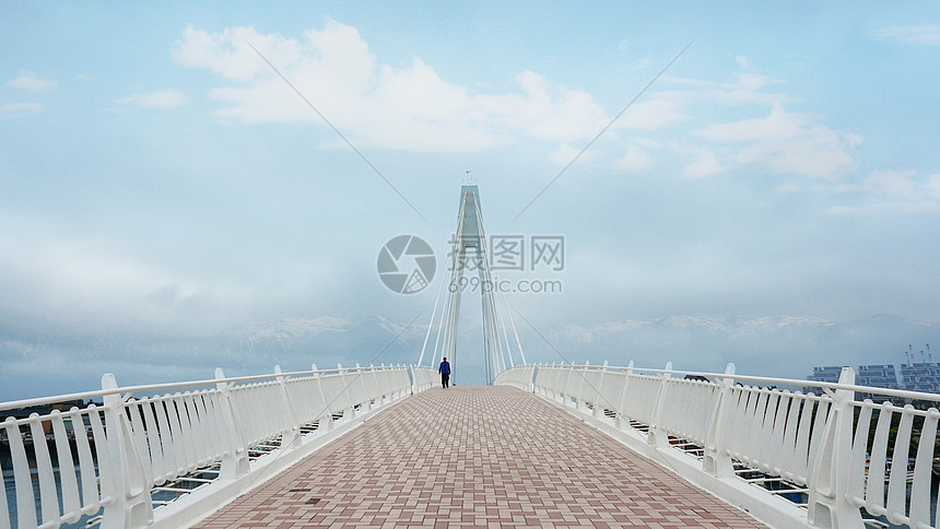 台湾淡水情人桥图片