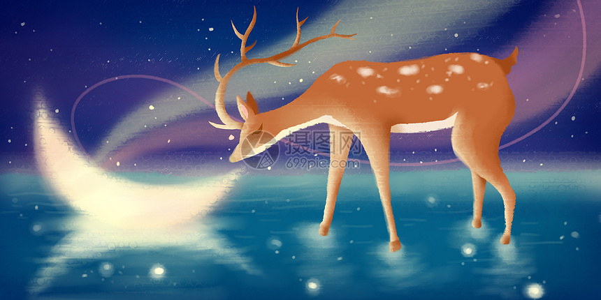 星空梅花鹿