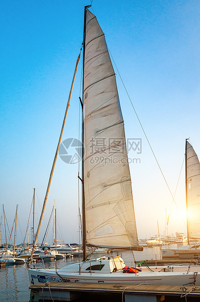 青岛奥帆中心的帆船图片