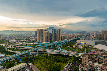 城市立交桥背景图片