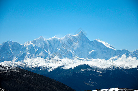 矢量山南迦巴瓦峰背景