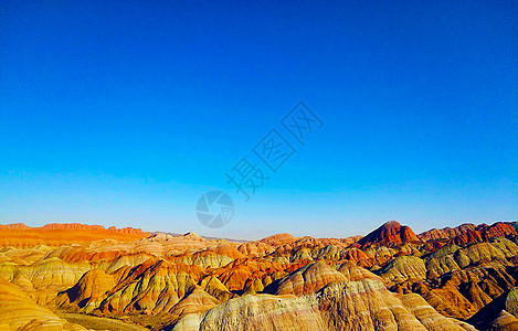 丘陵地貌张掖丹霞地貌背景