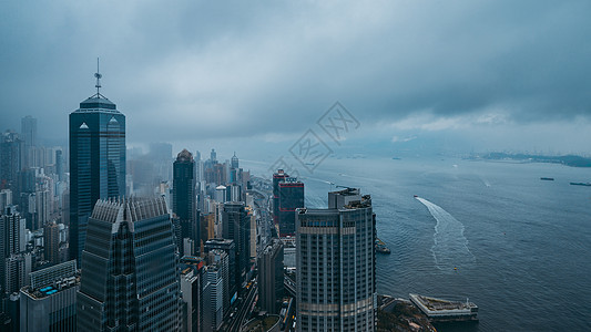 雨中香港图片