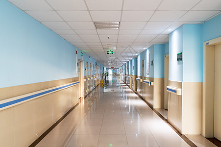 医院走廊住院部医院墙高清图片