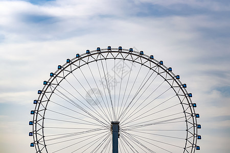 图形组合简约摩天轮背景