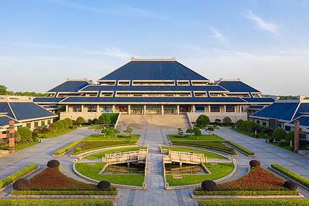 古建筑设计湖北省博物馆建筑群背景