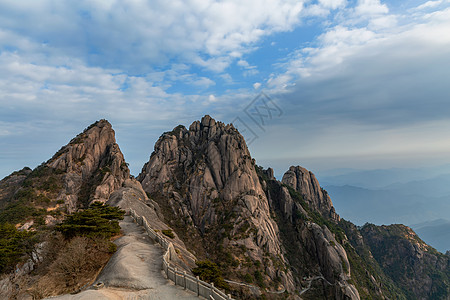 黄山冬季安徽黄山的冬季背景