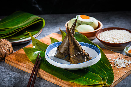 尖角粽中式食物高清图片