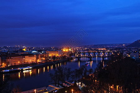 布拉格夜景图片
