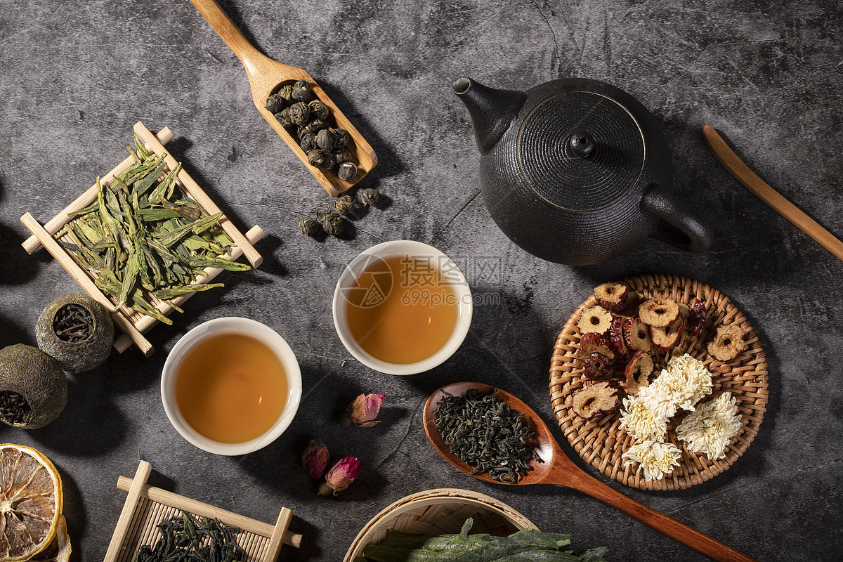 安吉白茶清花瓷