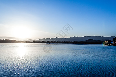 北京CBD北京颐和园风光背景