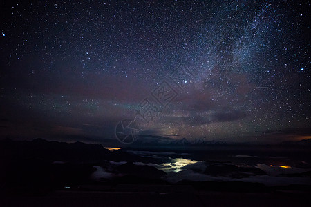 梦幻夜色桂林星空背景