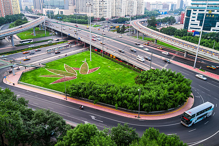 高速公路元素北京立交背景