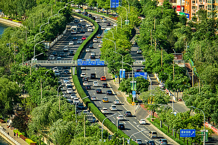 行车道路北京城市道路交通背景