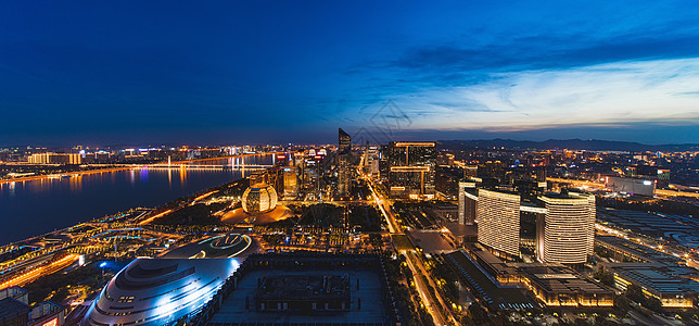 黑金折页杭州城市风光背景