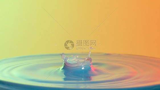 水滴色彩背景图片