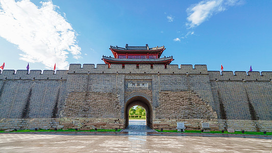 辽阳东京城天佑门背景