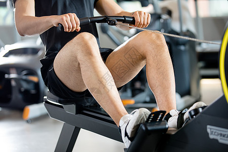 健身男性运动男生减肥机高清图片