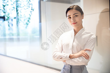 职业女商务女青年形象背景